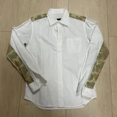 SOPHNET. カモフラ切替長袖シャツ ホワイト Sのサムネイル