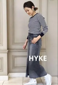 未使用　HYKE ブラック 長袖Tシャツ 楽天市場】HYKE ハイク カットソー（トップス｜レディースファッション