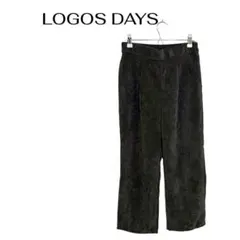 B0421LOGOS DAYS ワイドパンツコーデュロイウエストゴム　カジュアルのサムネイル