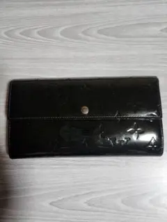 LOUIS VUITTON ルイ・ヴィトン 紺 長財布 サラ ヴェルニ エナメル 