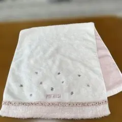 PINK HOUSE フェイスタオル 刺繍 フリルのサムネイル