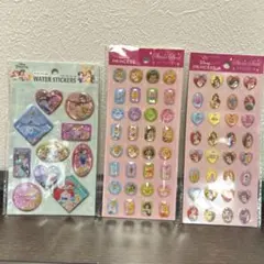 セリア ディズニープリンセス シール　ウォーター ストーン