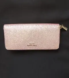 Kate Spade 財布　ピンクラメ　未使用に近い