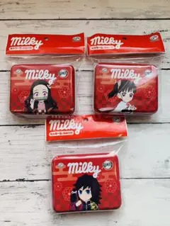 不二家 ミルキー缶 鬼滅の刃 3個セット
