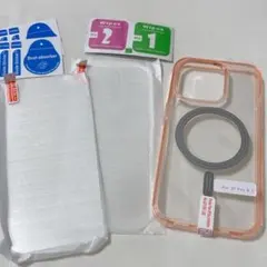 MagSafe対応iPhone14 Proケース+画面保護フィルム２枚セット