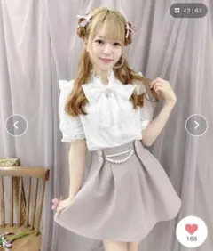 ROJITA ロジータ ハートバックルジャガードロンパース/ブラウス 