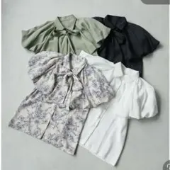 マジェスティックレゴン　バルーンケープブラウス