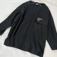 converse ビッグシルエット　長袖　黒　ゆったり　Lサイズ