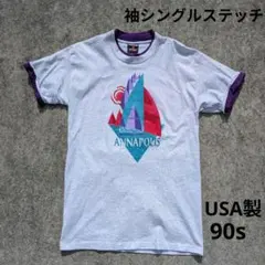 90s USA製 Tシャツ シグナルスポーツ シングルステッチ リンガーT