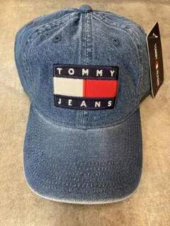 TOMMY JEANS デニムキャップ男女用フリ➖サイズ