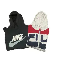 【まとめ売り 2点】NIKE FILA パーカー 2点セット