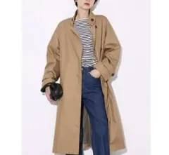 撥水加工スタンドカラートレンチコート