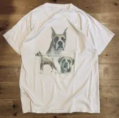 Tシャツ 古着 90s Fruit Of The Loom フルーツ 犬 動物