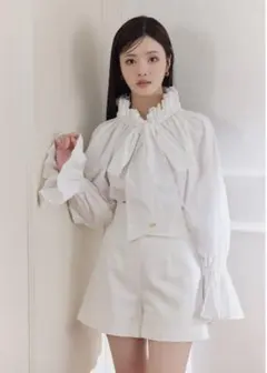 韓国ブランド Par Avion シングルブレストショートブレザー ジャケット 