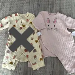 UNIQLO キルト　ウサギロンパース　パジャマ