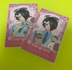 悪魔執事と黒い猫 あくねこ テーマパークデート チェキ風カード ユーハン