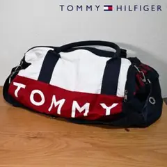 トミーヒルフィガー ドラムバッグ ボストンバッグ トリコロール