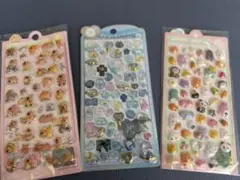 3D スッテカー　シール　ぷっくりシール　セット