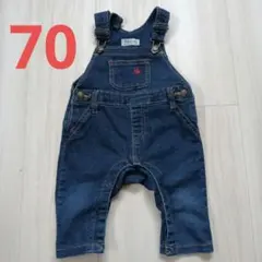 Poloベビー デニムオーバーオール サロペット 70