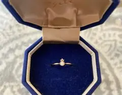 【美品】アガット agete オパールリング ダイヤ付き