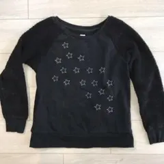 ☆値下げ☆ Gapkids 長袖トレーナー ボア袖 黒 サイズ150