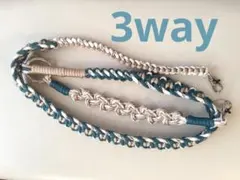 大人可愛い♡スマホショルダー　ベージュ✖️グリーン✖️ホワイト　パラコード