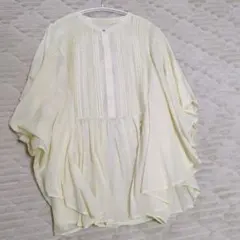 シルク混【DRESSTERIOR】フレアスリーブ　ブラウスのサムネイル