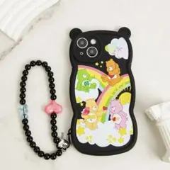 ケアベア　iPhone14ケース　ストラップ付き