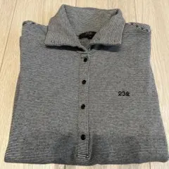 t*n様 ストライプ長袖ポロシャツ　23区