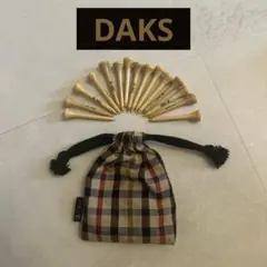 《未使用》DAKS 木製ゴルフティー 15本セット　ブランド　ノベルティ　非売品のサムネイル