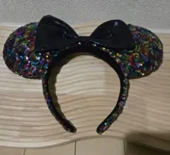 カラフルスパンコール ミッキー耳カチューシャ