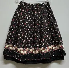 か*ん様 ピンクハウス♪花柄ティアードスカート　フリルのサムネイル