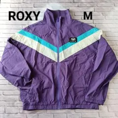 N*a様 ROXY ウィンドブレーカー ナイロンジャケット M パープルのサムネイル