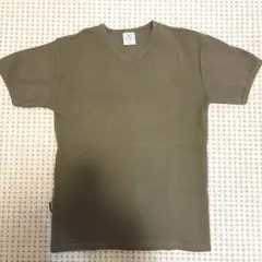 AVIREX カーキ Vネック Tシャツ M 美品　正規店購入