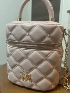 ランダ ハート スタッズ 2WAY キルティング バニティバッグ