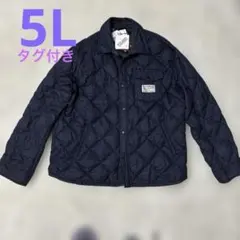 5Lタグ付き　700fp ハリスツイードキルティングジャケット　ネイビー