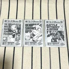 僕のヒーローアカデミア 原画展 ヒロアカ 来場者特典 タブロイド風ステッカー