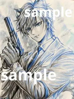 し*こ様 創作　手描きイラスト　アナログイラスト　オークション