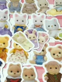 40枚　シルバニアファミリー５　防水シール