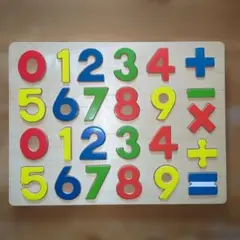 木製 数字パズル 知育玩具 計算 算数のサムネイル