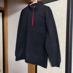 WM BEST ハーフジップ トレーナー L ブラック