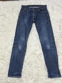 ユニクロ　ジルサンダーコラボ　セルビッジ スリムフィットストレートデニム　W30