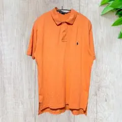 か*わ様 USA古着 ラルフローレン ポロシャツ オレンジ M