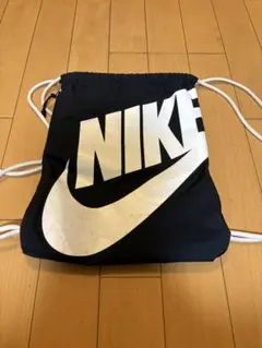 NIKE 90s ナップザック 黒 ロゴ入り y2k archive