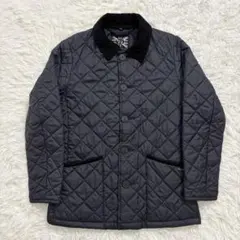 LAVENHAM ラベンハム キルティングジャケット S ブラック 英国製