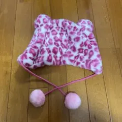 ユニバ ピンクパーサー キャップ ヒョウ柄 ピンク