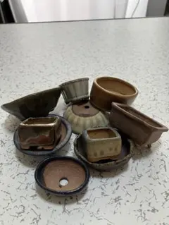 盆栽鉢 ミニ盆栽 小鉢 10点セット 陶器　植木鉢のサムネイル