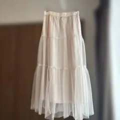 earth music & ecology ティアードチュールスカート