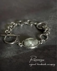 選べる天然石ブレスレット / ゴツめシルバーチェーン / ユニセックス