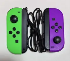 Nintendo Switch ジョイコン 緑/紫 ストラップ付き ジャンク